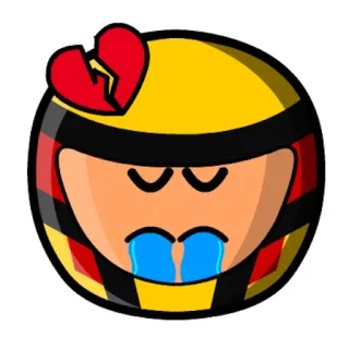 💔 悲しい, 泣く, 失恋, ヘルメット telegram sticker
