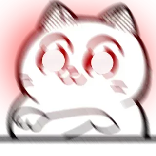 🤔 chat, autocollant, animal, mignon, dessin animé, drôle telegram sticker