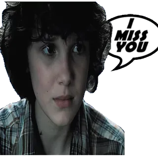 🙁 I MISS YOU miss you, sad, emotional, greeting, friendship, love telegram sticker