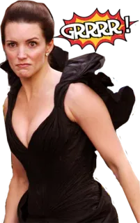 👿 GRRRR! brava, mulher, grrr, expressão whatsapp sticker