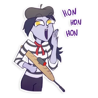 🥖 HON
HON
HON cartoon, french, beret, artist, hon hon hon telegram sticker