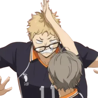 😵 anime, volleyball, haikyuu, character, manga telegram sticker