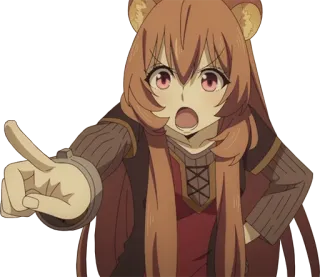 😡 Raphtalia The Rising of the Shield Hero Anime, Raphtalia, The Rising of the Shield Hero, carina, Tanuki telegram sticker