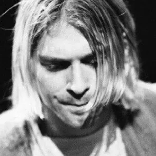 😓 Kurt Cobain músico, rock, cantor, guitarrista, Nirvana telegram sticker