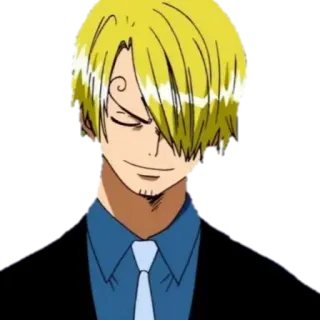🙂 Sanji One Piece anime, cartoon, sanji, one piece, cook, pirate telegram sticker