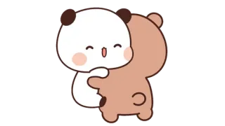 🍩 Bären, Umarmung, niedlich, Cartoon telegram sticker