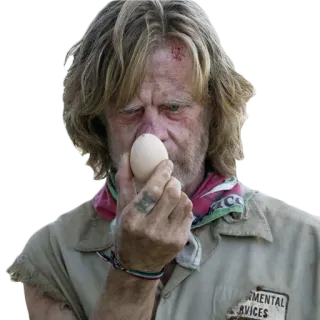 🥚 Frank Gallagher Shameless shameless, frank gallagher, tv show, egg whatsapp sticker