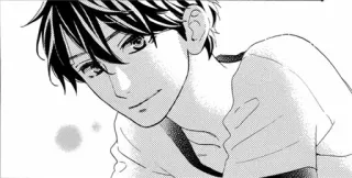 😊 manga, anime, boy, illustration, portrait telegram sticker