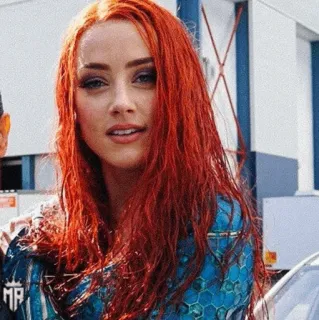 💋 Mera Aquaman Эмбер Херд, актриса, Мера, Аквамен, DC Comics telegram sticker