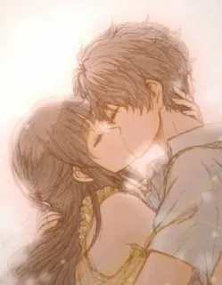 💗 beijo, amor, casal, romance, carinho telegram sticker