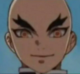 🈺 anime, manga, character, face, bald telegram sticker