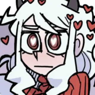 ⚡️ アニメガール, ハート, かわいい, ステッカー telegram sticker