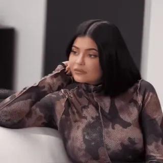 ◾️ mulher, kylie jenner, celebridade, pessoa, retrato, interior telegram sticker