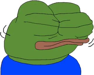 😑 Pepe the Frog Meme, Rana, Pepe telegram sticker