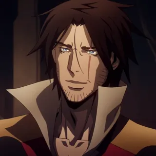 ⚰️ Trevor Belmont Castlevania Аниме, Castlevania, Персонаж, Netflix, Бельмонт telegram sticker