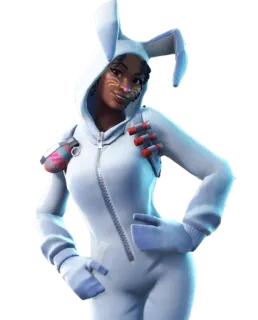 🐰 thỏ, trang phục, nhân vật, nữ, trang phục thỏ telegram sticker