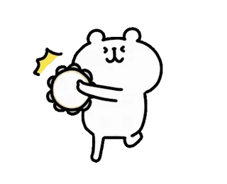 💨 animal, oso, pandereta, dibujo animado, música, lindo telegram sticker