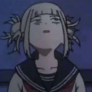😐 Himiko Toga My Hero Academia Anime, My Hero Academia, Himiko Toga, Drôle, Meme, Toga telegram sticker