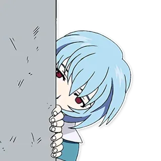 👀 Rei Ayanami Evangelion Anime, Rei Ayanami, Evangelion, Manga, Carino, Personaggio, Capelli Blu telegram sticker