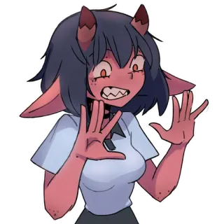 😬 Helltaker demon Helltaker telegram sticker