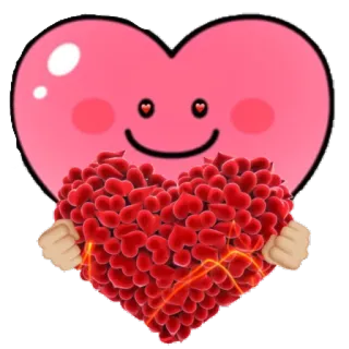 ❤ corazón, amor, lindo, emoji, san valentín, cariño telegram sticker