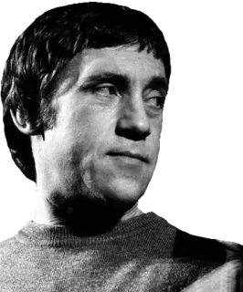 😒 Peter Cook Peter Cook, humoriste, acteur, britannique, noir et blanc, portrait telegram sticker