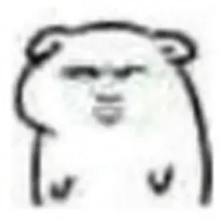 😕 animal, drawing, meme, funny, sketch, cartoon telegram sticker
