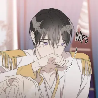 🌝 WIPE anime, man, crying, wipe, sad whatsapp sticker