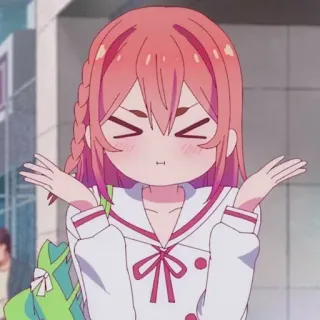 🧡 Sakurasawa Sumi Rent-A-Girlfriend Anime, Mädchen, Sakurasawa Sumi, Rent-a-Girlfriend, Cartoon, Süß whatsapp sticker