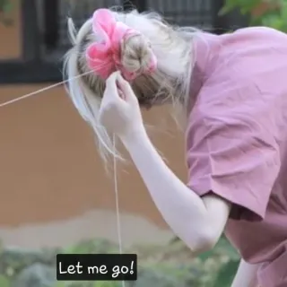 😕 Let me go! whatsapp sticker