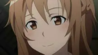 😏 Asuna Yuuki Sword Art Online Anime, Sword Art Online, Asuna, Waifu, Kawaii, Carina, Ragazza telegram sticker