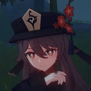 👻 Hu Tao Genshin Impact 胡桃, 原神, 动漫, 游戏, 角色 telegram sticker