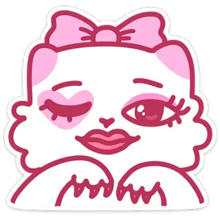 💅 cat, kawaii, cute, sticker, cartoon telegram sticker