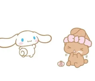 🌟 Cartoon, Niedlich, Hase, Stinkefinger, Beleidigend telegram sticker