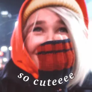 🥰 so cuteeee süß, Mädchen, Lächeln, glücklich telegram sticker