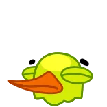 🤯 Ente, Cartoon, Tier, Vogel telegram sticker