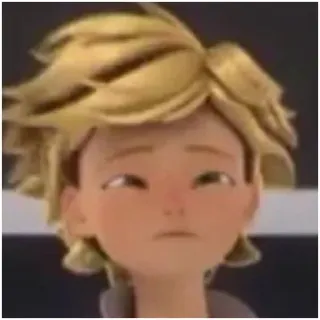 🥲 Adrien Agreste Miraculous: Tales of Ladybug & Cat Noir 阿德里安·阿格斯特, 瓢虫少女, 动漫, 卡通, 角色, 金发 whatsapp sticker