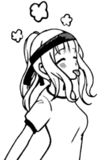 😝 Anime, erschöpft, Chibi, Cartoon telegram sticker
