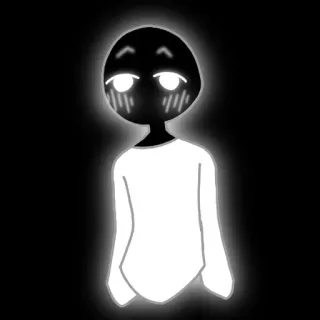 🌟 figure, glowing, anime, ghost, cute telegram sticker