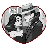 💋 love, couple, retro, romance, heart, classic whatsapp sticker