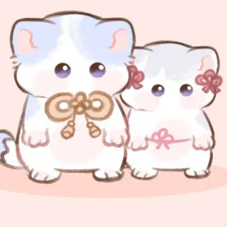 🎐 cute, animals, cat, kawaii, sticker, cartoon telegram sticker