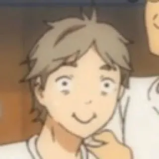 🌟 Sugawara Koushi Haikyuu!! anime, haikyuu, sugawara, koshi sugawara, funny face telegram sticker