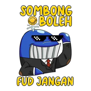 🐳 SOMBONG BOLEH
FUD JANGAN кит, бизнес, солнцезащитные очки, деньги, смешной, мультфильм telegram sticker