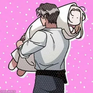 🌐 dessin animé, porter, couple, amour, romance telegram sticker