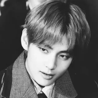 🕳 V k팝, 가수, 한국, 음악, 인물사진, 아이돌, bts telegram sticker