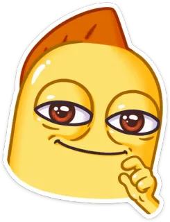 😏 Emoji, Engraçado, Sticker, Presunçoso telegram sticker