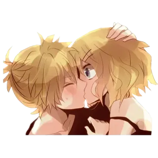 💋 bacio, anime, amore, affetto, romantico, cartone animato, coppia telegram sticker