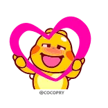 💖 dessin animé, amour, cœur, mignon, affection, jaune, kawaii telegram sticker