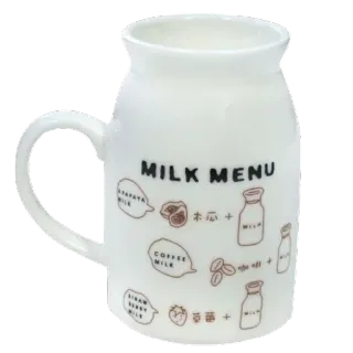 🤩 MILK MENU lait, menu, boisson, papaye, café, fraise, boisson telegram sticker