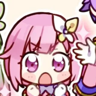 🎊 Anime, Garota, Kawaii, Fofo, Chibi, Mangá, Personagem, Ilustração telegram sticker